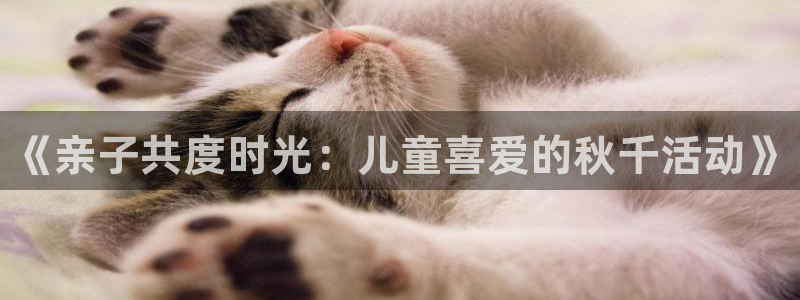 yy易游官网下载招商：《亲子共度时光：儿童喜爱的秋千活动》