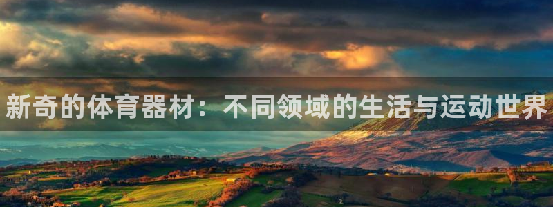 注册yy易游官方正版app：新奇的体育器材：不同领域