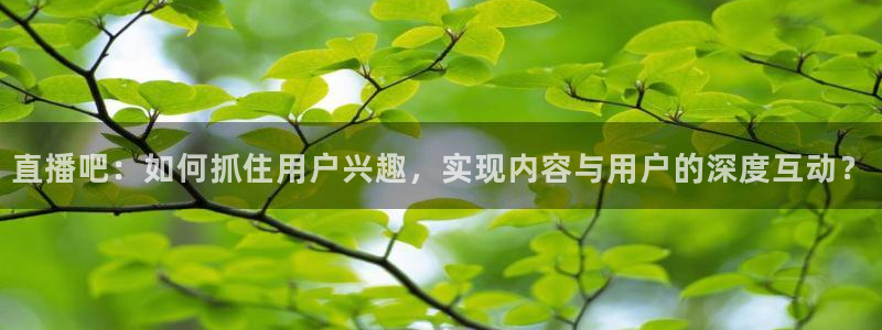 足球直播吧178：直播吧：如何抓住用户兴趣，实现内容与用户的深度互动？