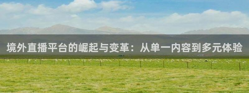 nba视频直播178：境外直播平台的崛起与变革：从单一内容到多元体验